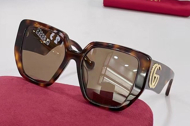 GG0956S Sunglasses In Tortoise Gold