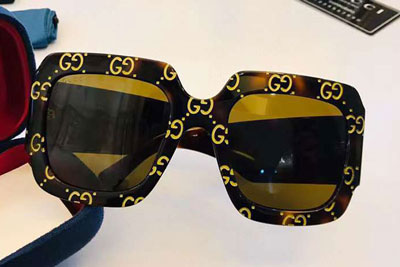 GG0981S Sunglasses Tortoise Logo Brown