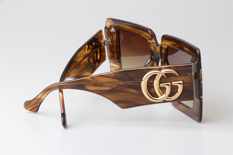 GG0997S Sunglasses Brown Gradient Brown