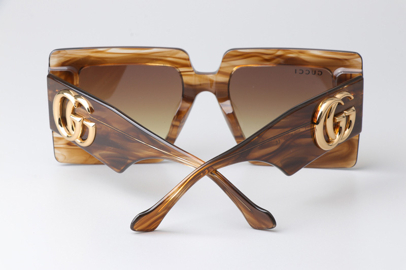 GG0997S Sunglasses Brown Gradient Brown