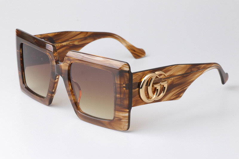 GG0997S Sunglasses Brown Gradient Brown