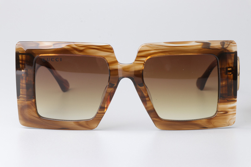 GG0997S Sunglasses Brown Gradient Brown