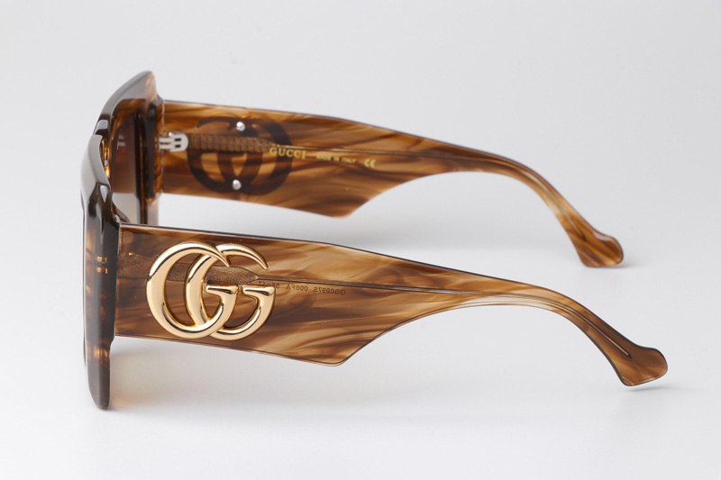 GG0997S Sunglasses Brown Gradient Brown