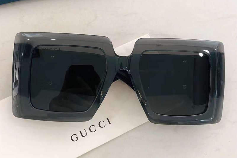 GG0997S Sunglasses Gray Black Gray