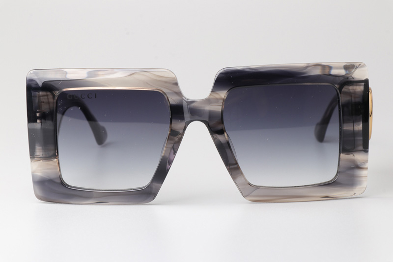 GG0997S Sunglasses Gray Gradient Gray