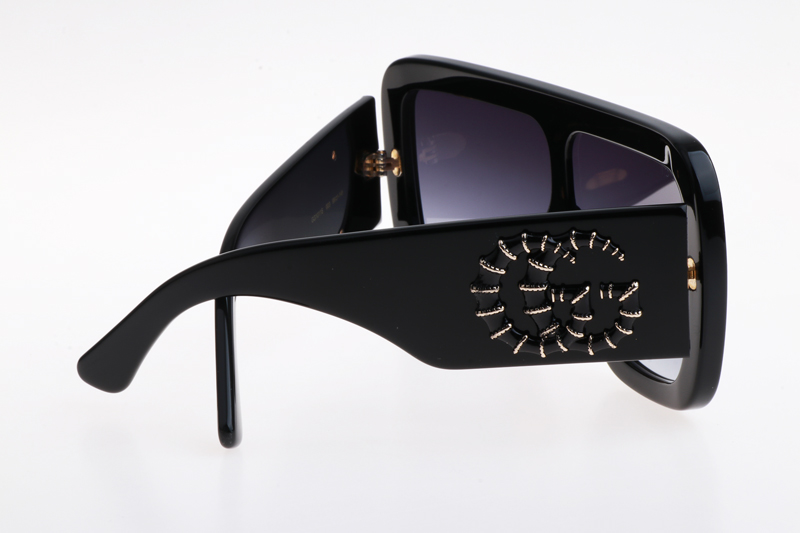 GG1011S Sunglasses Black Gradient Gray