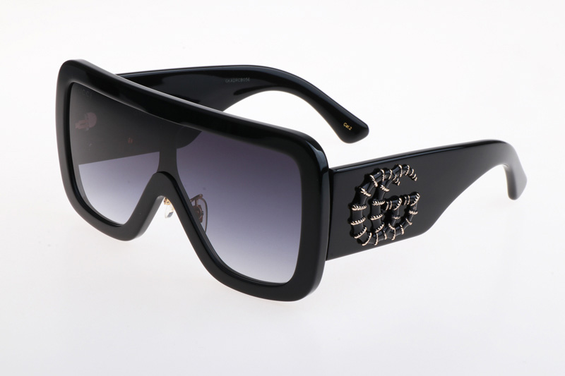 GG1011S Sunglasses Black Gradient Gray