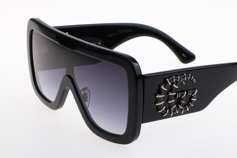 GG1011S Sunglasses Black Gradient Gray