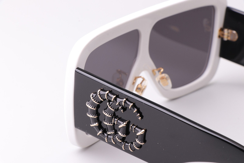 GG1011S Sunglasses White Black Gray