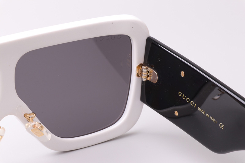 GG1011S Sunglasses White Black Gray