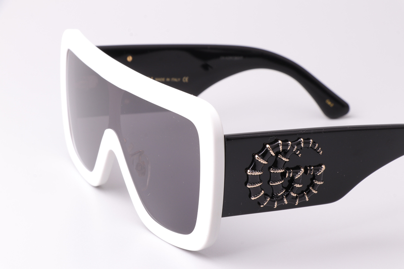 GG1011S Sunglasses White Black Gray