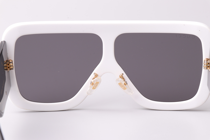 GG1011S Sunglasses White Black Gray