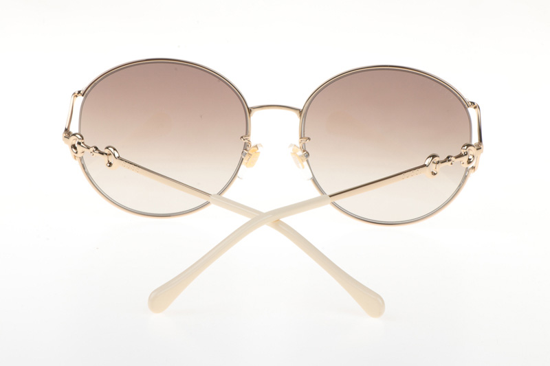 GG1017SK Sunglasses In Gold Gradient Brown