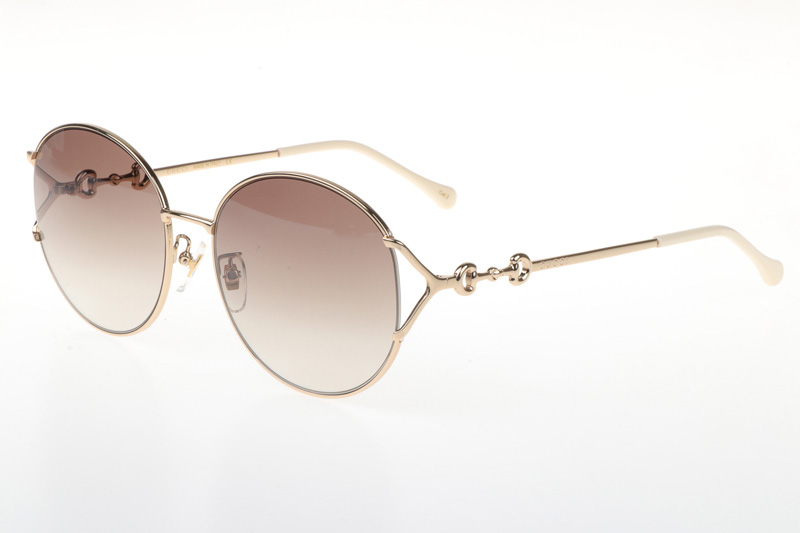 GG1017SK Sunglasses In Gold Gradient Brown