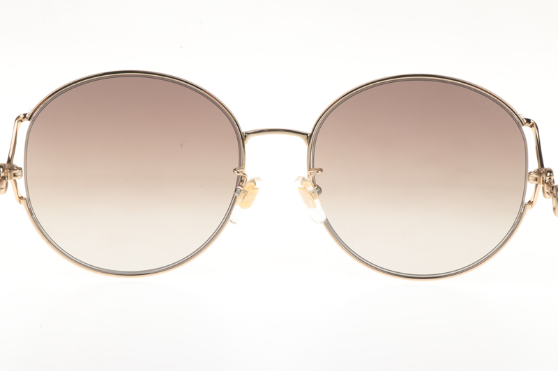 GG1017SK Sunglasses In Gold Gradient Brown