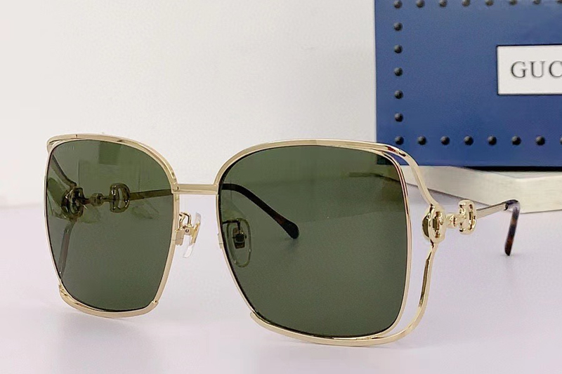 GG1020S Sunglasses In Gold Green