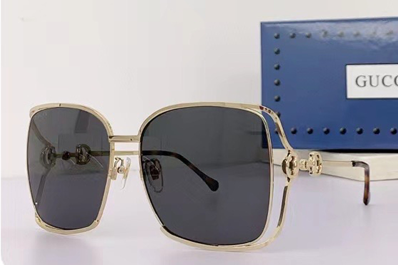GG1020S Sunglasses In Gold Grey