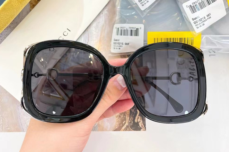 GG1021S Sunglasses In Black Silver