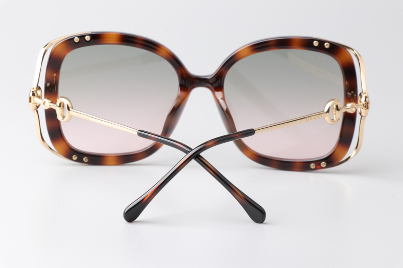 GG1021S Sunglasses Tortoise Gold Gradient Pink
