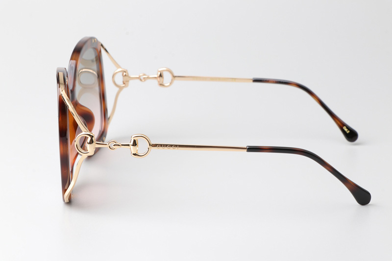 GG1021S Sunglasses Tortoise Gold Gradient Pink