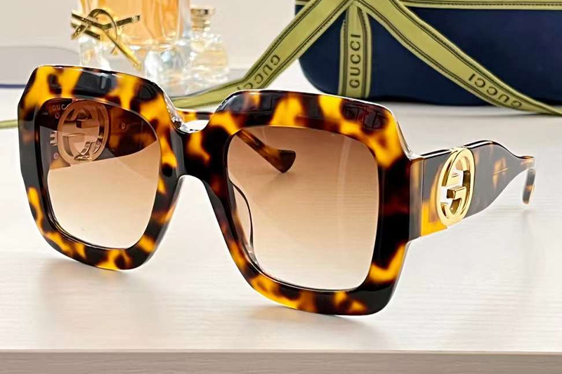 GG1022S Sunglasses Tortoise Gradient Brown