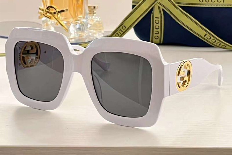 GG1022S Sunglasses White Gray