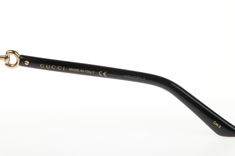 GG1024S Sunglasses In Gold Black Gradient Grey