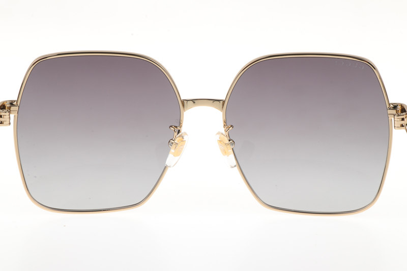 GG1024S Sunglasses In Gold Black Gradient Grey