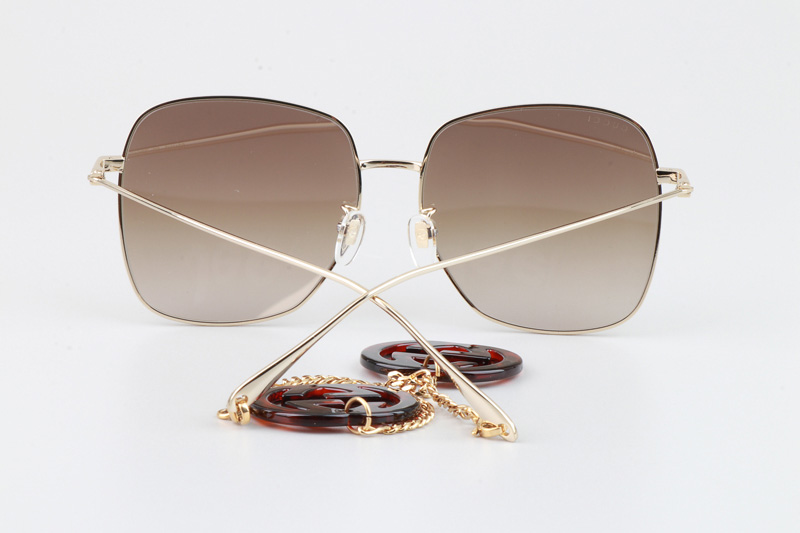 GG1031S Sunglasses Gold Gradient Brown