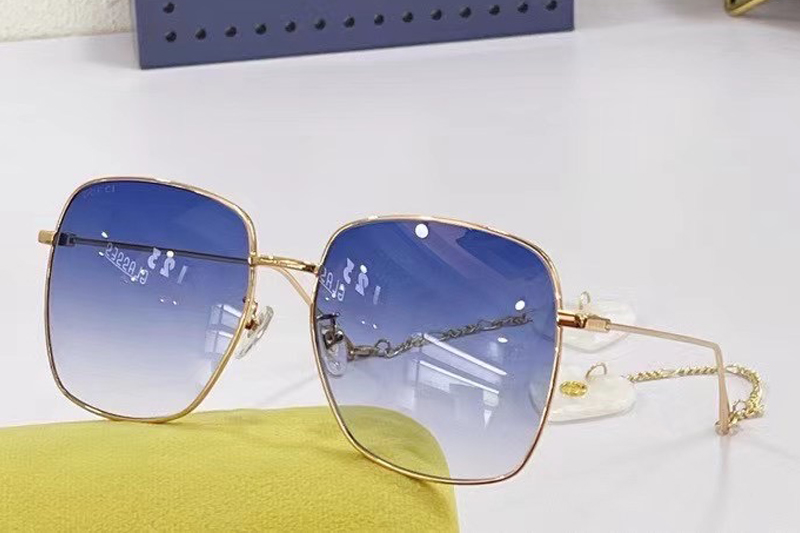 GG1031S Sunglasses In Gold Blue