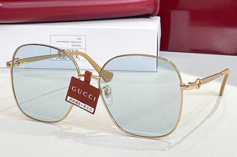 GG1089SA Sunglasses Gold Blue
