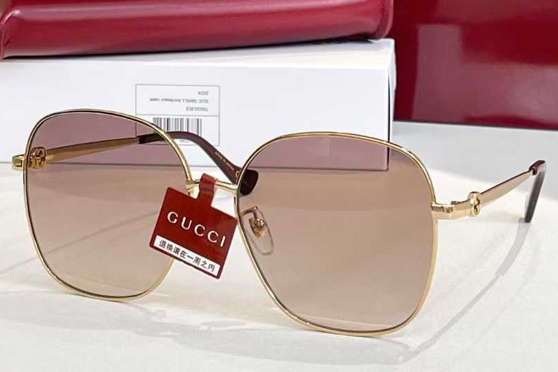 GG1089SA Sunglasses Gold Gradient Brown