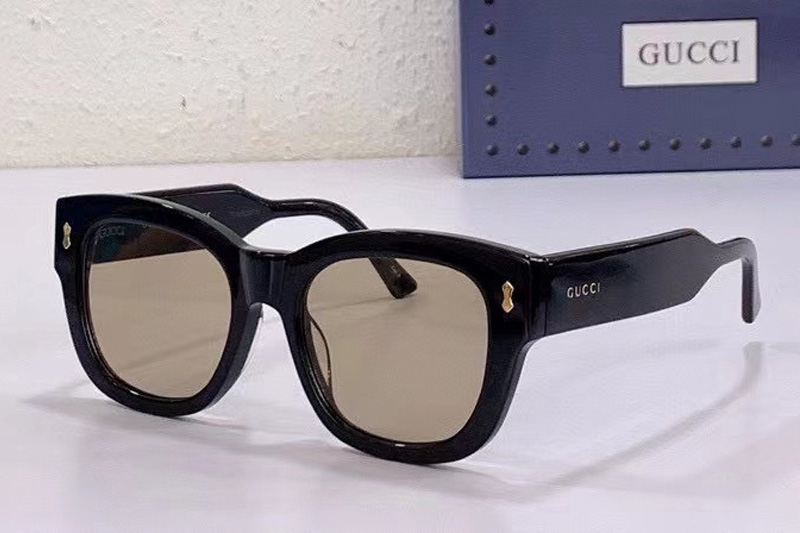 GG1110S Sunglasses In Black Yellow Lens