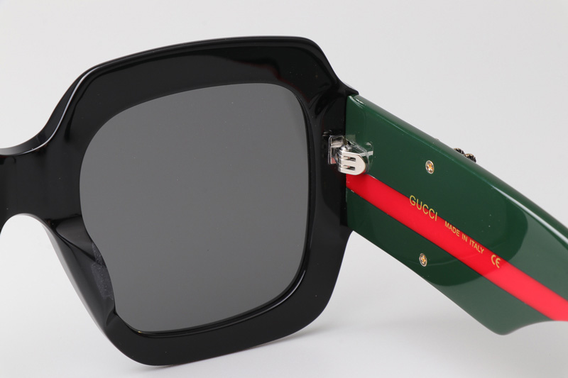 GG1127S Sunglasses Black Green Gray