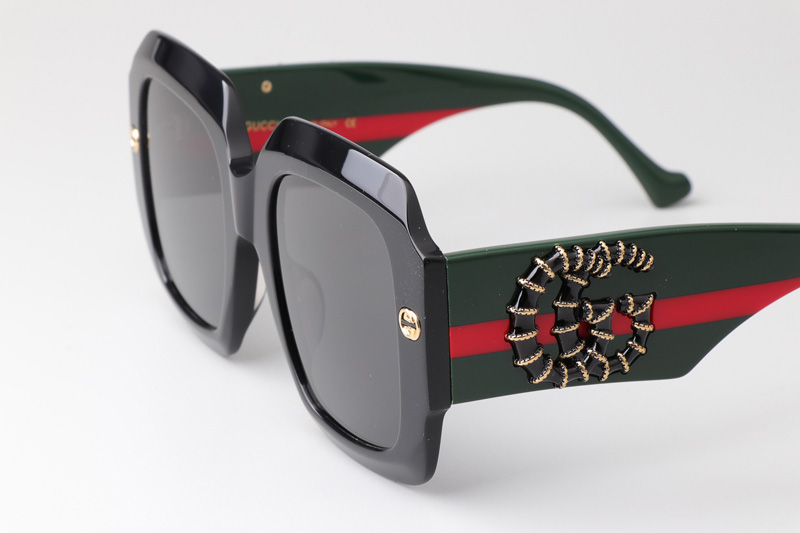 GG1127S Sunglasses Black Green Gray