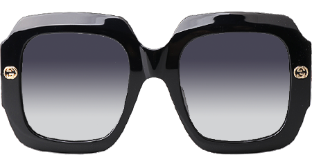 GG1127S Sunglasses Black Red Gradient Gray