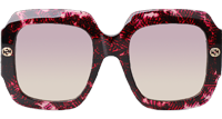 GG1127S Sunglasses Red Gradient Light Brown