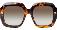 GG1127S Sunglasses Tortoise Gradient Brown