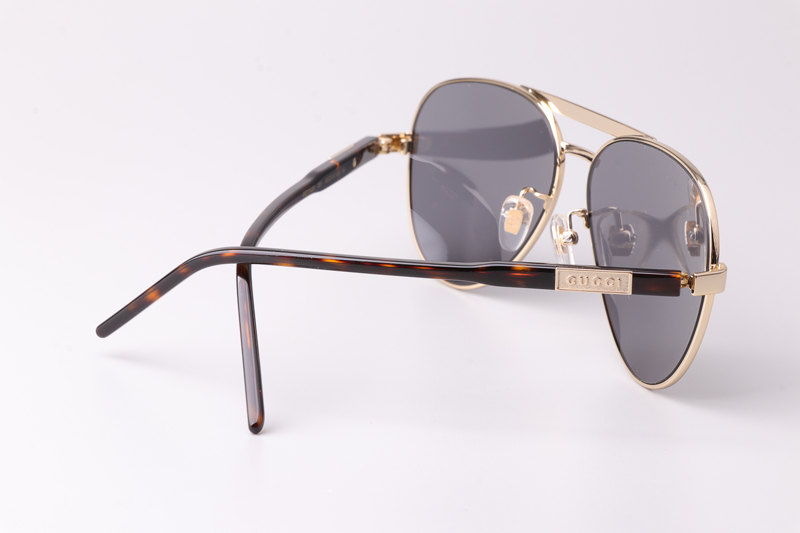 GG1163S Sunglasses Gold Tortoise Gray