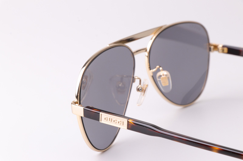 GG1163S Sunglasses Gold Tortoise Gray