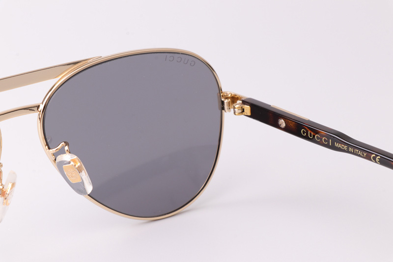 GG1163S Sunglasses Gold Tortoise Gray