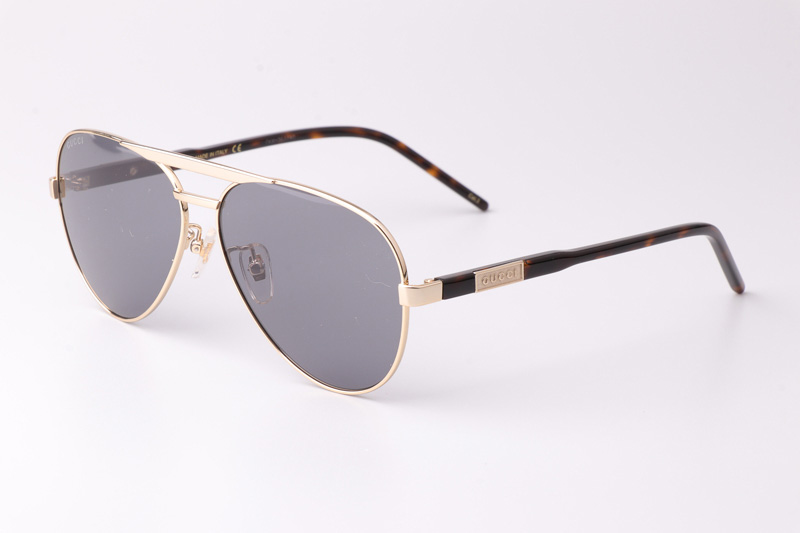 GG1163S Sunglasses Gold Tortoise Gray