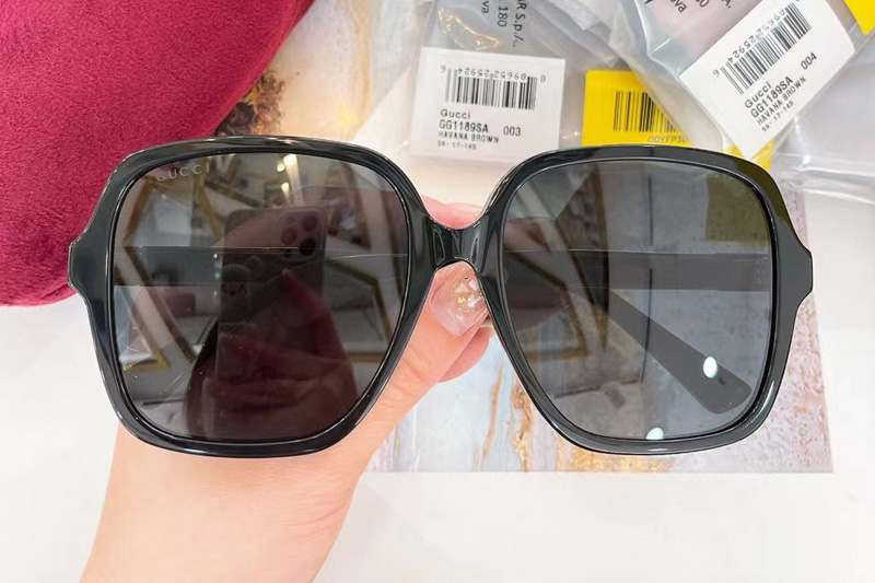 GG1189SA Sunglasses In Black Grey