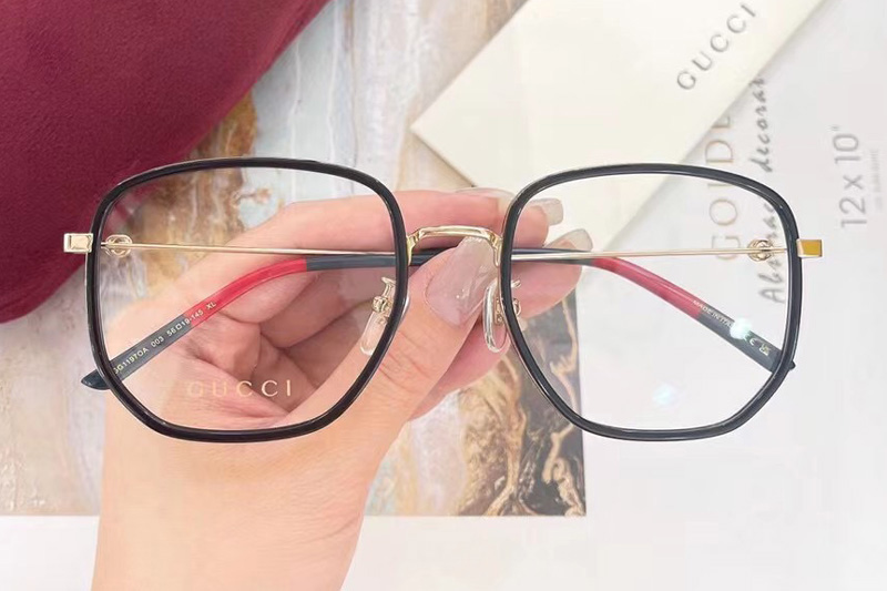 GG1197OA Eyeglasses In Black Blue Red