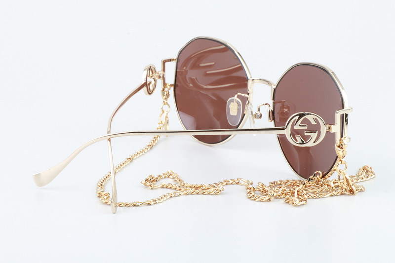 GG1206SK Sunglasses Gold Brown