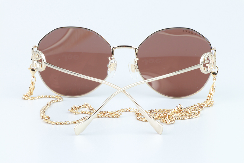 GG1206SK Sunglasses Gold Brown