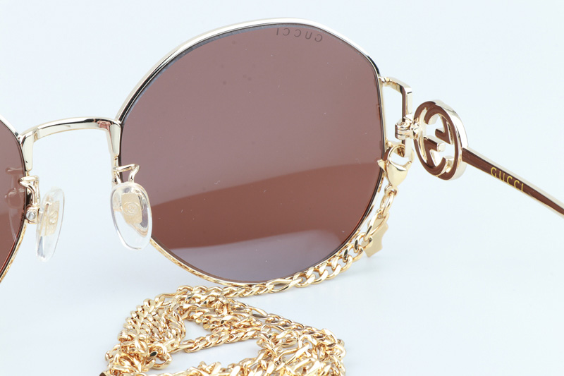 GG1206SK Sunglasses Gold Brown