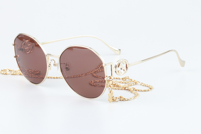 GG1206SK Sunglasses Gold Brown