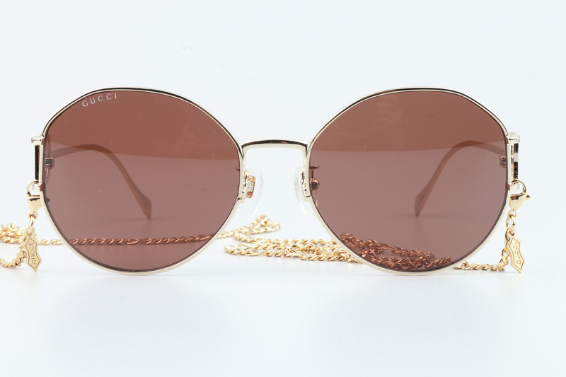 GG1206SK Sunglasses Gold Brown