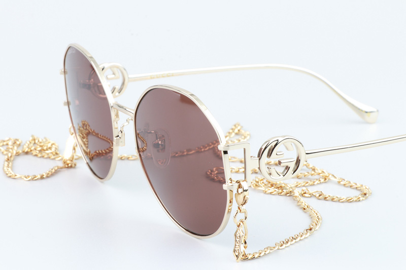 GG1206SK Sunglasses Gold Brown